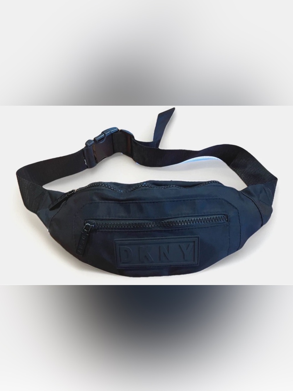 DKNY Black Nylon Fanny Pack Waist Bag Belt Bag Festival Purse